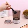 GSBIWZNF Makeup Brush Cleaner, Automatic Scrubber, Quick-Drying Tool, Rechargeable Lazy Electric Cleaning Brush, Plug-in Version - Black view 2