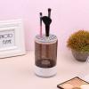 GSBIWZNF Makeup Brush Cleaner, Automatic Scrubber, Quick-Drying Tool, Rechargeable Lazy Electric Cleaning Brush, Plug-in Version - Black view 3