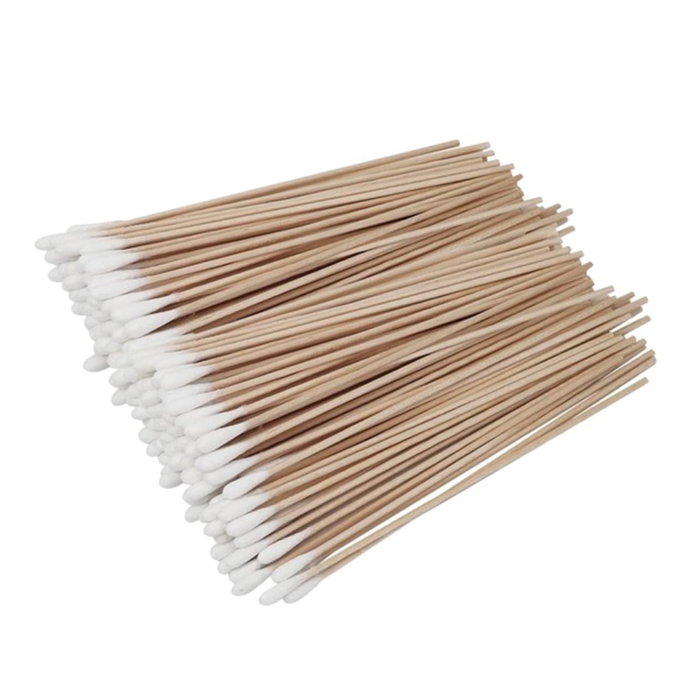 FOMIYES 6packs Pet Cleaning Cotton Swabs Single Wooden Swabs for Ear Cleaning Safe and Cotton Sticks for Dogs and Cats