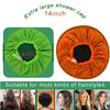 2Pcs Genergy Shower Cap, Large& Reusable &Satin Lined Shower Cap for Women Waterproof,Adjustable &Double Layers &Reversible Satin bonnet Shower CapsOrange+Green view 2