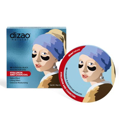 Dizao Hyaluronic and Charcoal 60 Hydrogel Black Eye Patches