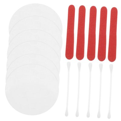 Didiseaon 20bags Makeup Remover Pads Soft Facial Cleansing Towelettes Swabs and Nail Files for Daily Skin Care and Makeup Removal