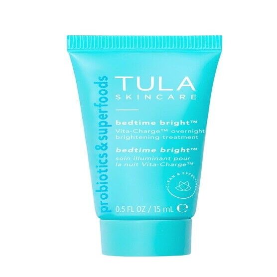 dcv Tula Skincare BEDTIME BRIGHT Overnight 0.5oz/15mL Trial/Travel Size Tube NEW