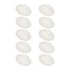 10 Pieces 3D Tattoo Practice Lips Soft Silicone Realistic Tattoo Fake Skin for Semi-Permanent Makeup Microblading Lip Training Kit (White) view 1