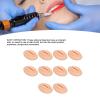10PCS 3D Practice Lips, Soft Silicone Realistic Tattooing Fake Skin for Semi Permanent Make Up Microblading Lip Training Kit (Dark Skin Tone) view 3