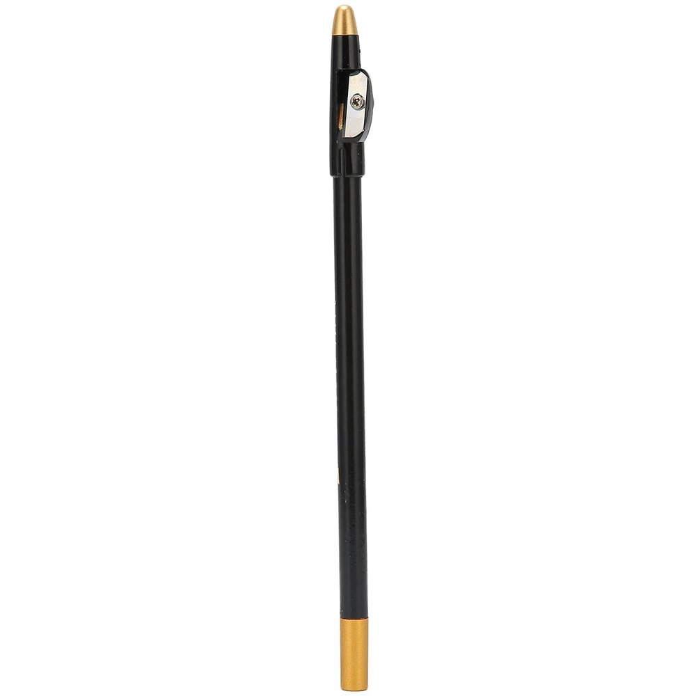 Beard Pencil Filler for Men with Sharpener, Black Compact Beard Shaping Tool, Liner Pen for Hairline and Beard Coloring