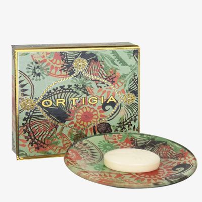 ORTIGIA Fico d'India Glass Plate & Soap