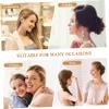 IWOWHERO 7.8cm 20 Tooth Metal Wire Bridal Veil Hair Comb Wedding Veil Clip for Diy Hair Pieces view 2