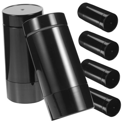 FOMIYES 6pcs Refillable Plastic Lip Balm Tubes Deodorant Bottles Travel-sized Toiletries Diy Containers