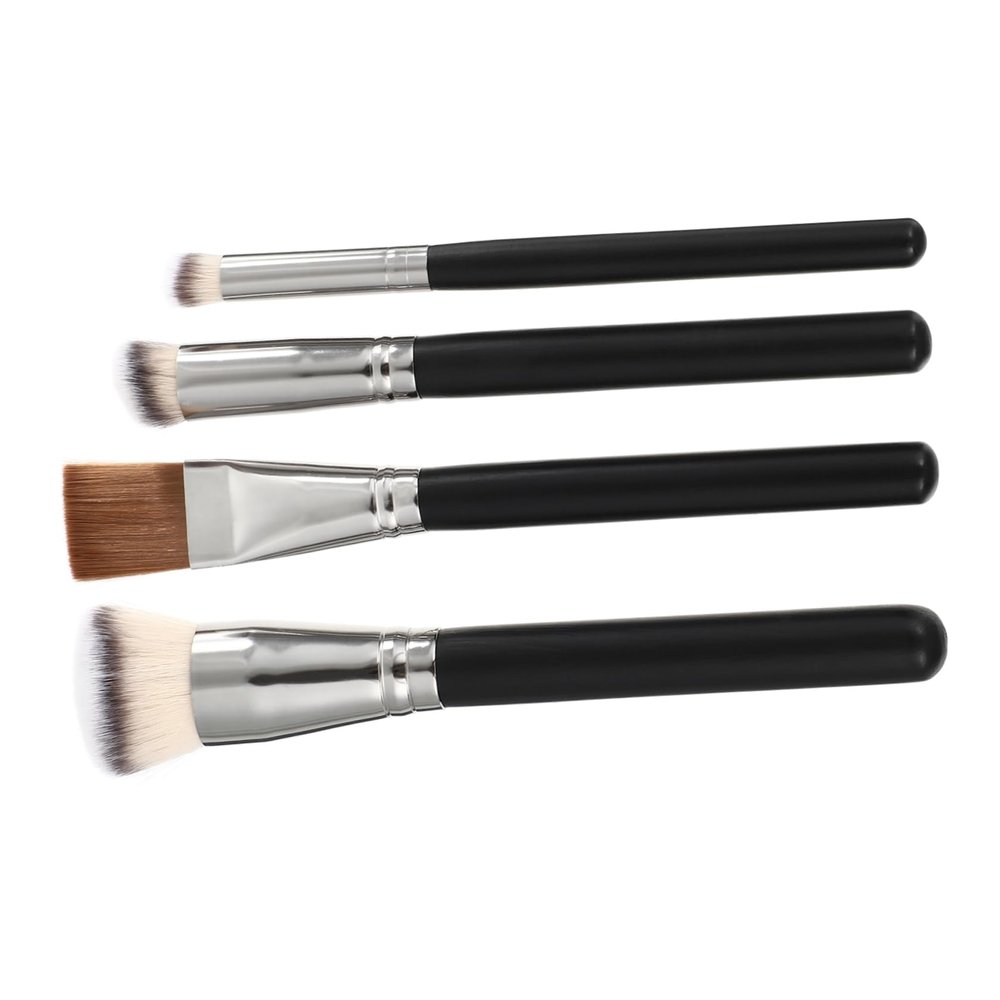 FOMIYES 4pcs Professional Makeup Brush for Foundation and Concealer Premium Tools for Smooth Application for Beginners and Artists Tubes Versatile Cosmetics Brush Kit