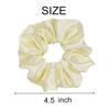 12 Pcs Satin Silk Scrunchies Soft Hair Ties Fashion Hair Bands Bow Ropes Elastic Bracelet Ponytail Holders Hair Accessories for Women and Girls (4.5 Inch, Light Yellow) view 3