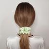 12 Pcs Satin Silk Scrunchies, Soft Hair Ties, Fashion Bands, Bows, Ropes, Elastic Bracelets, Ponytail Holders for Women and Girls (4.5 Inch, Tender Green) view 2