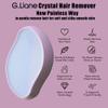 G.Liane Premium Crystal Hair Eraser,Painless Exfoliation Hair Removal Epilator,Nano Glass Hair Remover for Women,Natural Gentle and Efficient Shaver Trimmer on Leg Arm(Pastel Purple) view 2