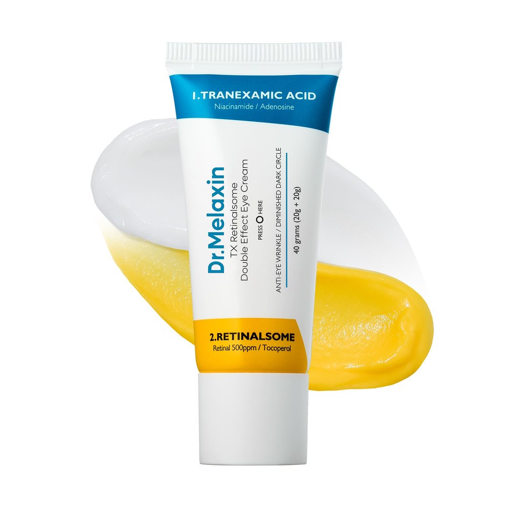 Dr.Melaxin TX Tranexamic Acid Retinalsome Dual Eye Cream with Adenosine Niacinamide for Dark circle Repairing | Daily Anti-Aging Under Eye Care | 50ml - Korean Skin care