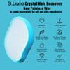 G.Liane Premium Crystal Hair Eraser,Painless Exfoliation Hair Removal Epilator,Nano Glass Hair Remover for Women,Natural Gentle and Efficient Shaver Trimmer on Leg Arm(Ocean Blue) view 2