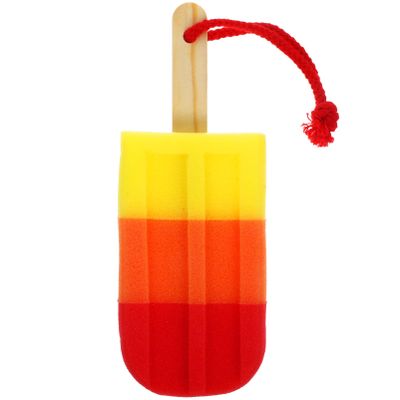 Baluue Bath Exfoliating Sponge Cute Ice Cream Shaped Shower Scrubber for Boys and Girls High Density Bathing Sponge for Deep Cleansing and Skin Rubbing for Bath