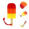 Baluue Bath Exfoliating Sponge Cute Ice Cream Shaped Shower Scrubber for Boys and Girls High Density Bathing Sponge for Deep Cleansing and Skin Rubbing for Bath view 2