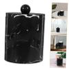 ABOOFAN Apothecary Jars Home Decoration Minimalist Home Decor Cotton Swabs Holder House Decorations for Home Sponge Holder Cotton Holder Cosmetic Pads Jar Marble Makeup Stand, 8.3*8.3*11.1cm, Black view 4