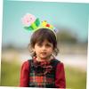 CHILDWEET Cute Flower Puff Headband for Women Spa Face Washing Hairband Soft Hair Hoop Adorable Cartoon Design for Makeup Skincare and Cosplay Occasions view 2