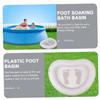 Beatifufu 1set Inflatable Pool Foot Bath Basin Foot Bath for Pool Entry Easy to Store and Transport Comfortable Design for Relaxation for Outdoor Activities view 3