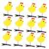12Pcs Cute Yellow Chicken Hair Clips for Girls Adorable Spring Hair Accessories for Ponytails and Buns view 1