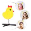 12Pcs Cute Yellow Chicken Hair Clips for Girls Adorable Spring Hair Accessories for Ponytails and Buns view 2
