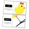 12Pcs Cute Yellow Chicken Hair Clips for Girls Adorable Spring Hair Accessories for Ponytails and Buns view 3