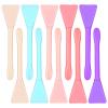 10PCS Silicone Face Mask Brush Applicator Double-Ended Soft Face Mask Applicator Flexible Facial Mud Mask Hairless Applicator Brush for Mud Clay Modeling Mask, Body Lotion view 1