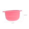 SEWOART Hair Removal Wax Warmer Bowl Non-Stick Silicone Melting Pot for Home and Salon Use Easy Demold Design with Handle Practical Waxing Container Pink view 2