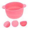 SEWOART Hair Removal Wax Warmer Bowl Non-Stick Silicone Melting Pot for Home and Salon Use Easy Demold Design with Handle Practical Waxing Container Pink view 3