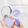 Matte Foundation Powder, Jelly Setting Powder with Mini Puff, Powder-free Oil Control Face Pressed Powder Creates Long-Lasting Silky Blurring Waterproof Makeup view 2