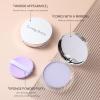 Matte Foundation Powder, Jelly Setting Powder with Mini Puff, Powder-free Oil Control Face Pressed Powder Creates Long-Lasting Silky Blurring Waterproof Makeup view 3