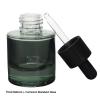10 Pack 1oz Dark Green Round Flat Shoulder Essential Oil Dropper Bottle With 2 Funnels And 2 Plastic Pipette, 30 ml Thick Bottom Dropper Bottle Travel Aromatherapy Oil Container view 2
