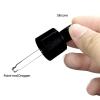 10 Pack 1oz Dark Green Round Flat Shoulder Essential Oil Dropper Bottle With 2 Funnels And 2 Plastic Pipette, 30 ml Thick Bottom Dropper Bottle Travel Aromatherapy Oil Container view 4