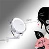 VVQQFGXN Wall Mount Vanity Makeup Mirrors Magnifying Hotel Bathroom Shaving Cosmetic Mirror Double Folding Arms Wall Mirrors Chrome view 3