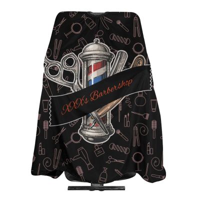 Custom Barber Cape Hairdresser Cape, Add Your Photo Text Logo Personalized Barbershop Salon Cape for Men, Customized Hair Cutting Cape for Home Salon Barbershop