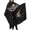 Custom Barber Cape Hairdresser Cape, Add Your Photo Text Logo Personalized Barbershop Salon Cape for Men, Customized Hair Cutting Cape for Home Salon Barbershop view 2