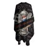 Custom Barber Cape Hairdresser Cape, Add Your Photo Text Logo Personalized Barbershop Salon Cape for Men, Customized Hair Cutting Cape for Home Salon Barbershop view 3