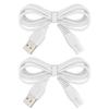 2 PCS Charger Cord Replacement for Pritech Electric Feet Callus Remover Foot Pedicure, USB Power Adapter Charging Cable view 1