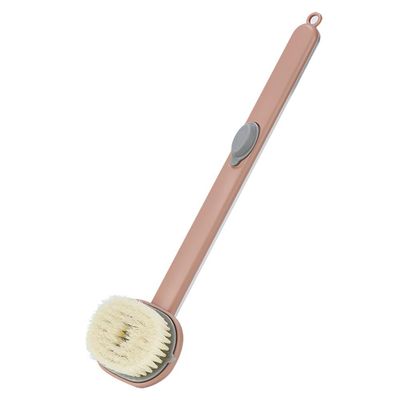 Back Brush Long Handle for Shower Elderly, Bath Brush with Soap Dispenser, Long Handle Bath Massage Cleaning Brush with Soap Dispenser, Back Scrubber for Shower Men and Women (Green)