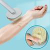 Back Brush Long Handle for Shower Elderly, Bath Brush with Soap Dispenser, Long Handle Bath Massage Cleaning Brush with Soap Dispenser, Back Scrubber for Shower Men and Women (Green) view 4