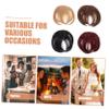 FRCOLOR 4pcs Clip-in Hair Extensions for Women Fake Hairpiece Versatile Fringe Clip for Daily Wear Parties Weddings view 4