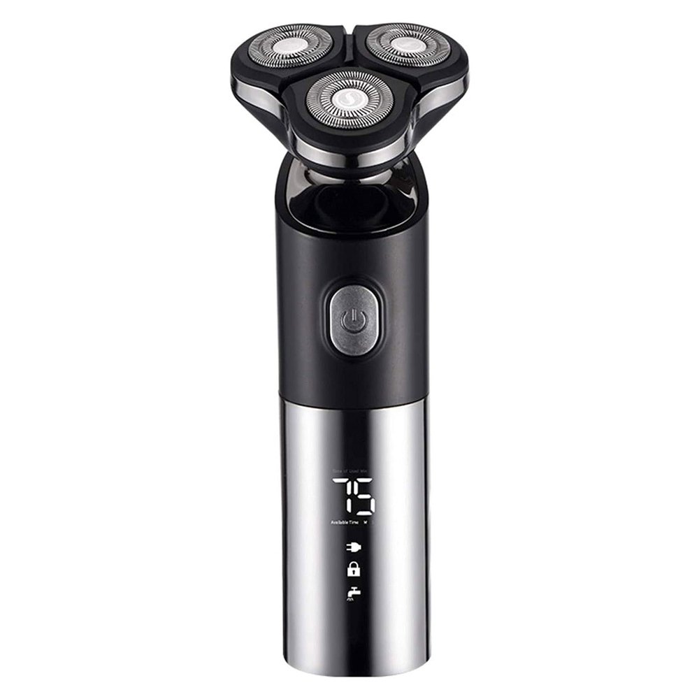 GeRRiT Mens 4-in-1 Electric Shaver & Grooming Kit, Cordless Wet Dry Rotary Shavers USB Fast Charging LED Display
