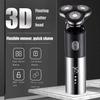 GeRRiT Mens 4-in-1 Electric Shaver & Grooming Kit, Cordless Wet Dry Rotary Shavers USB Fast Charging LED Display view 2