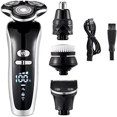 GeRRiT Electric Razor for Men's, Electric Shaver 4D for Men Electric Hair Clipper USB Rechargeable Professional Hair Trimmer Hair Cutter for Men Adult Razor