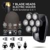 GeRRiT Electric Razor for Men's, 7 Cutter Head Electric Shaver 7D Razor for Men Head Shavers for Bald Shaver Multifunctional Grooming Kit Waterproof Cordless view 2