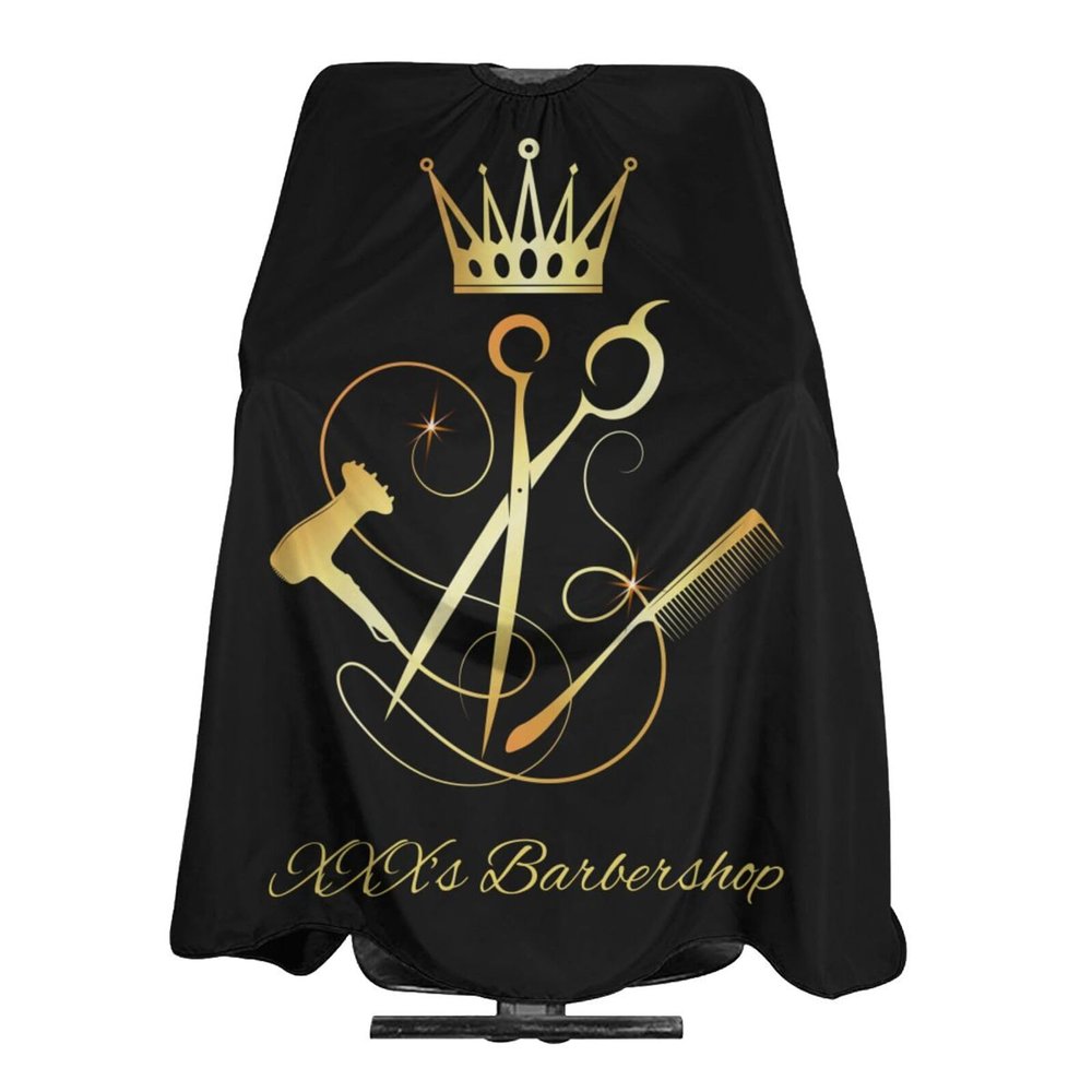 Custom Barber Cape Hairdresser Cape, Add Your Photo Text Logo Personalized Barber Salon Cape for Men, Customized Hair Cutting Cape for Home Salon Barbershop