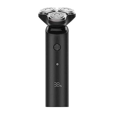 GeRRiT Electric Head Hair Shaver, Men Rotary Shaver Razor, Waterproof Wet/Dry, Rechargeable Cordless USB, LED Display,Black