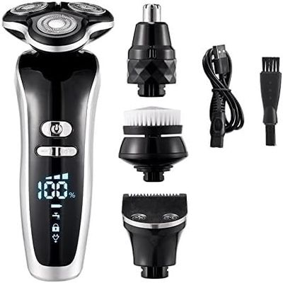 GeRRiT Electric Razor for Men's, Electric Shaver 4D for Men Electric Hair Clipper USB Rechargeable Professional Hair Trimmer Hair Cutter for Men Adult Razor