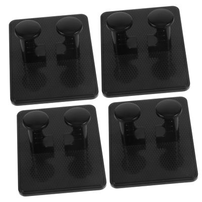 FOMIYES 4pcs Wall-mounted Storage Rack Plastic Stand for Shaving Accessories Compact Design for Easy Organization Bathroom Shower